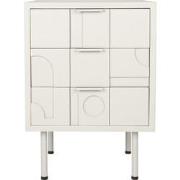 Nachtkastje Beige MDF - 3 Lades - 40x50x71cm - Funk