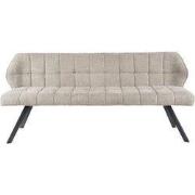 Eetkamerbank 2,5-Zits - Bouclé Zand - 180x59x84cm - Raster