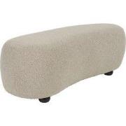 Hocker Beige Stof - 120x46x41cm - Noxx