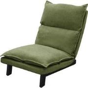 Vloerstoel groen Vloerstoel gestoffeerd met verstelbare rugleuning Lin...