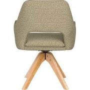 Housecraft Living Mos Eetkamerstoel Draaibaar Hout Pistache groen