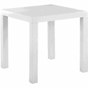 FOSSANO  - Tuintafel - Wit - 80 x 80 cm - Synthetisch materiaal