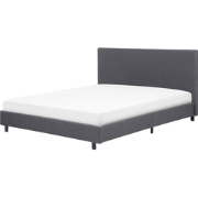 ALBI - Tweepersoonsbed - Grijs - 160 x 200 cm - Polyester