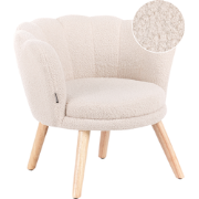 HALBY - Kinderfauteuil - Lichtbeige - Bouclé