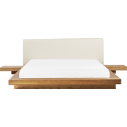 ZEN - Futon tweepersoonsbed - Lichtbruin - 160 x 200 cm - MDF