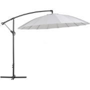 CALABRIA II - Zweefparasol - Lichtgrijs - Polyester
