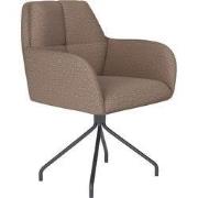 Housecraft Living Pete Eetkamerstoel Draaibaar Metaal Spider Taupe