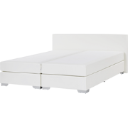 PRESIDENT  - Boxspringbed - Wit - 160 x 200 cm - Kunstleer