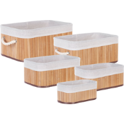 TALPE - Manden set van 5 - Lichtbruin - Bamboehout