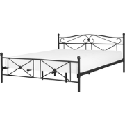 RODEZ  - Tweepersoonsbed - Zwart - 180 x 200 cm - Metaal
