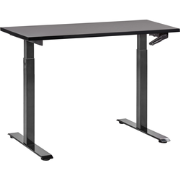 DESTINES - Verstelbaar bureau - Zwart - 120 x 72 cm - Spaanplaat