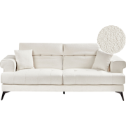 SKIVE - Driezitsbank - Wit - Bouclé