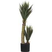 YUCCA - Kunstplant - Groen - 90 cm - Synthetisch materiaal