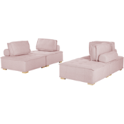 TIBRO - Modulaire sofa - Roze - Polyester