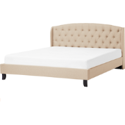 BORDEAUX  - Tweepersoonsbed - Beige - 180 x 200 cm - Polyester