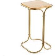 Bijzettafel met rechthoekig metalen blad H52 cm - ELI