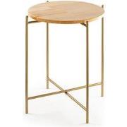 Bijzettafel met rond metalen blad H56 cm - JAMIE