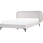 SUZETTE - Tweepersoonsbed - Lichtgrijs - 140 x 200 cm - Polyester