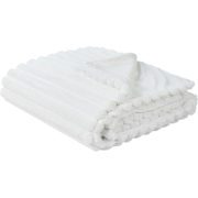 RAKYA - Bedsprei - Wit - 150 x 200 cm - Nepbont