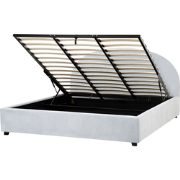 VAUCLUSE - Bed met opbergruimte - Lichtblauw - 180 x 200 cm - Stof