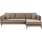 ALTAN - Hoekbank - Lichtbruin - Linkerzijde - Polyester