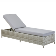 TURIN  - Strandstoel - Grijs - PE rotan