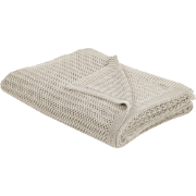 ILEN - Bedsprei - Lichtbeige - 150 x 200 cm - Katoen