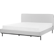 CORIO - Tweepersoonsbed - Lichtgrijs - 180 x 200 cm - Polyester