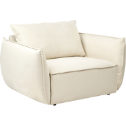 KUNES - Fauteuil - Lichtbeige - Polyester