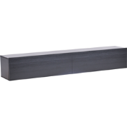 GLADSTONE - Wandgemonteerd TV-meubel - Zwart - 180 cm - Vezelplaat
