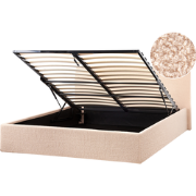 ORBEY  - Bed met opbergruimte - Beige - 140 x 200 cm - Bouclé