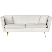 FREDERICA - Driezitsbank - Gebroken wit - Fluweel