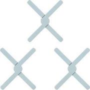 Krumble Opvouwbare siliconen pannenonderzetter - Blauw - Set van 3