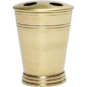 Tandenborstelhouder van messing met gouden afwerking