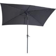 4gardenz® Parasol Rechthoek 150X250cm Kantelbaar - Balkonparasol Grijs