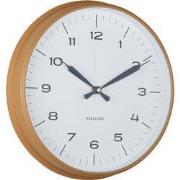 Karlsson - Wandklok Modern Factory - Ochre yellow & dark blue- Ø30cm