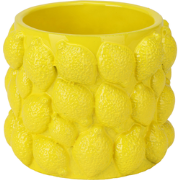 MISOU Citroenvaas - 12x12cm - Bloempot - met Citroenen - Plantenpot - ...