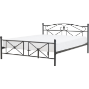 RODEZ  - Tweepersoonsbed - Zwart - 160 x 200 cm - Metaal