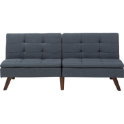 RONNE  - Slaapbank 3-zits - Donkergrijs - Polyester