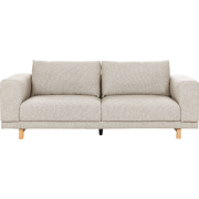 NIVALA - Driezitsbank - Lichtbeige - Polyester