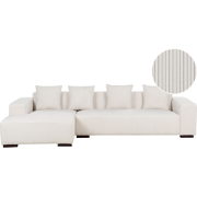 LUNGO - Hoekbank - Gebroken wit - Rechterzijde - 285 cm - Corduroy
