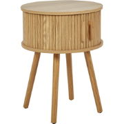 SELAH - Nachtkastje rond - Lichthout - MDF