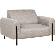 ASKIM - Fauteuil - Lichtgrijs - Polyester