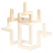 RAPOSO - Kaarshouder - Goud - IJzer