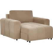 INNVIK - Chaise Longue - Bruin - Polyester