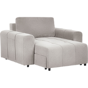 INNVIK - Chaise longue - Lichtgrijs - Polyester