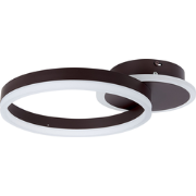 GLYDE - Plafondlamp - Donkerbruin - Aluminium