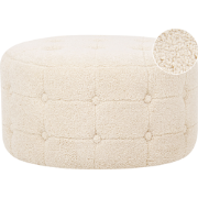 TAMPA - Poef - Beige - BouclÃ©