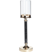 ABBEVILLE - Kandelaar - Zwart/Goud - Metaal