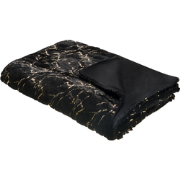 GODAVARI - Plaid - Zwart - 130 x 180 cm - Polyester